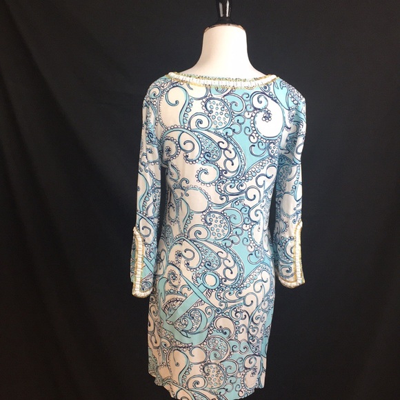 Lilly Pulitzer print and beaded dress size XS - Picture 2 of 7